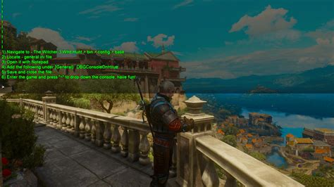 additem (&x27;x&x27;,y,z) - you receive y pieces of item x and it is placed in z slot. . Witcher 3 debug console commands